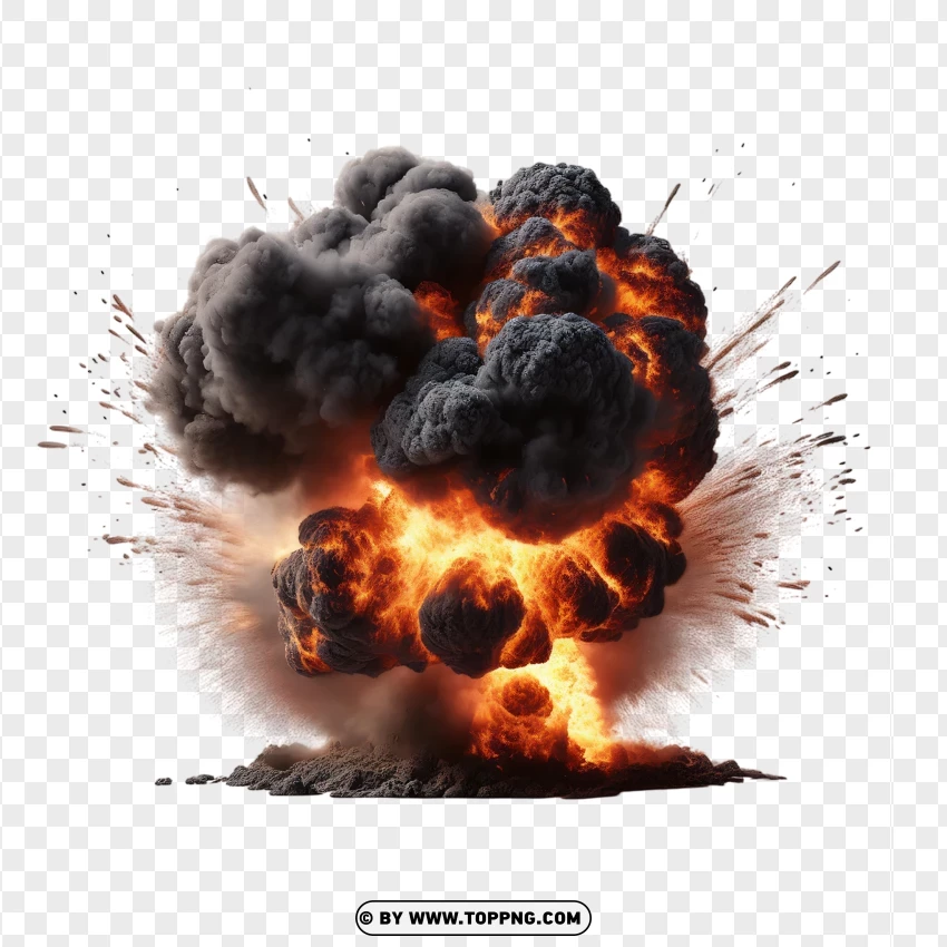 Powerful Fire Explosion For Free Download PNG Transparent Background