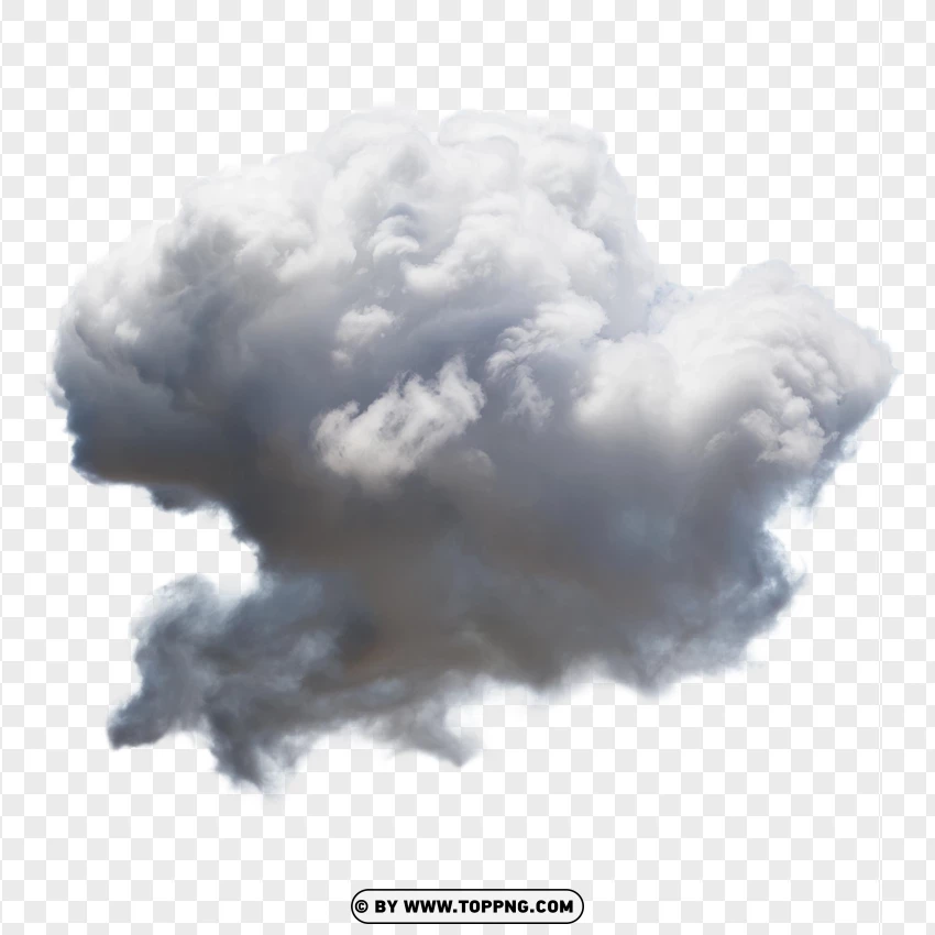 Dark Gray Cloud Formation PNG Transparent Background