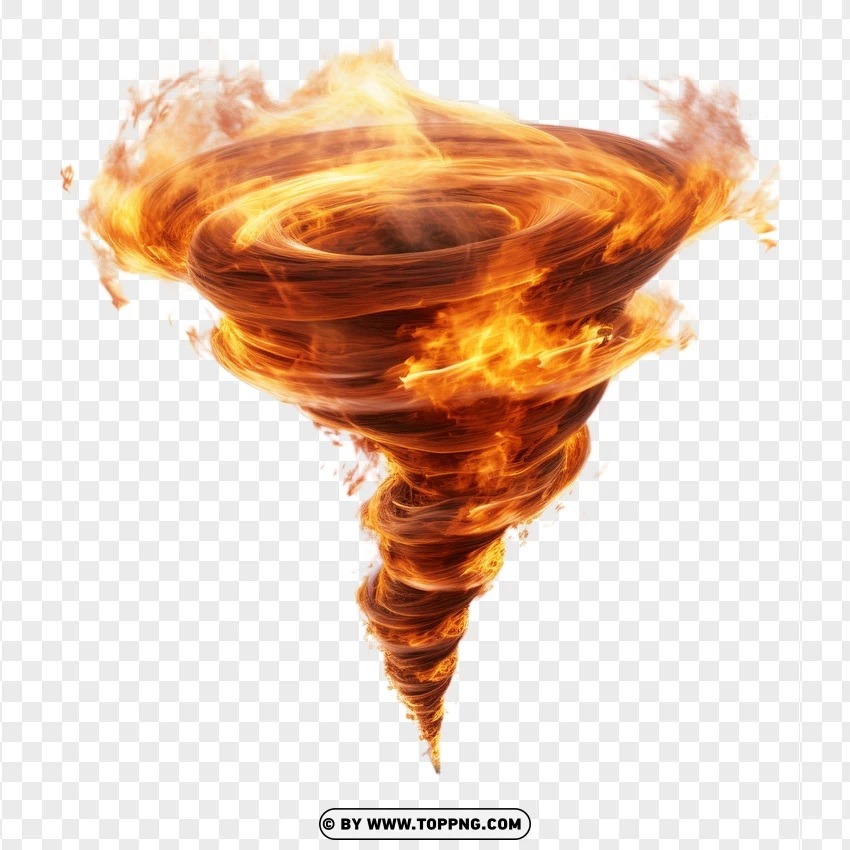 Blazing Fire Cyclone PNG Transparent Background