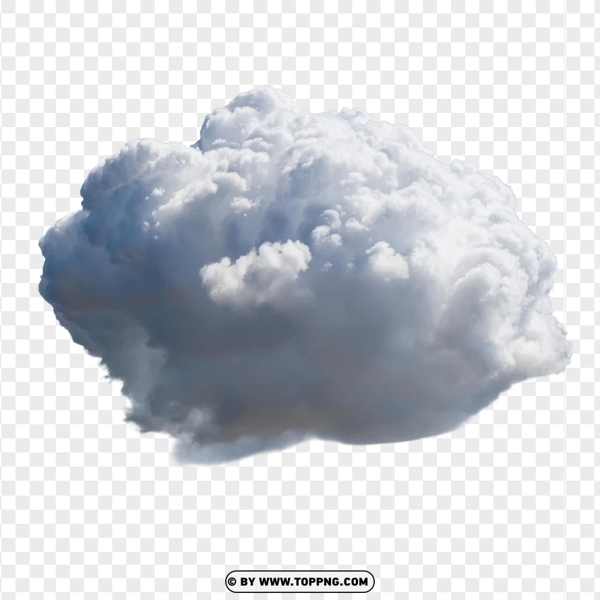 Fluffy White Cloud Texture PNG Transparent Background