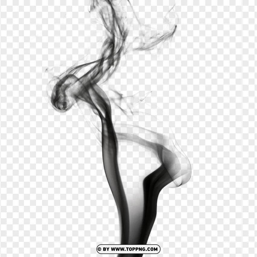 Elegant Smoke Twist Pattern PNG Transparent Background