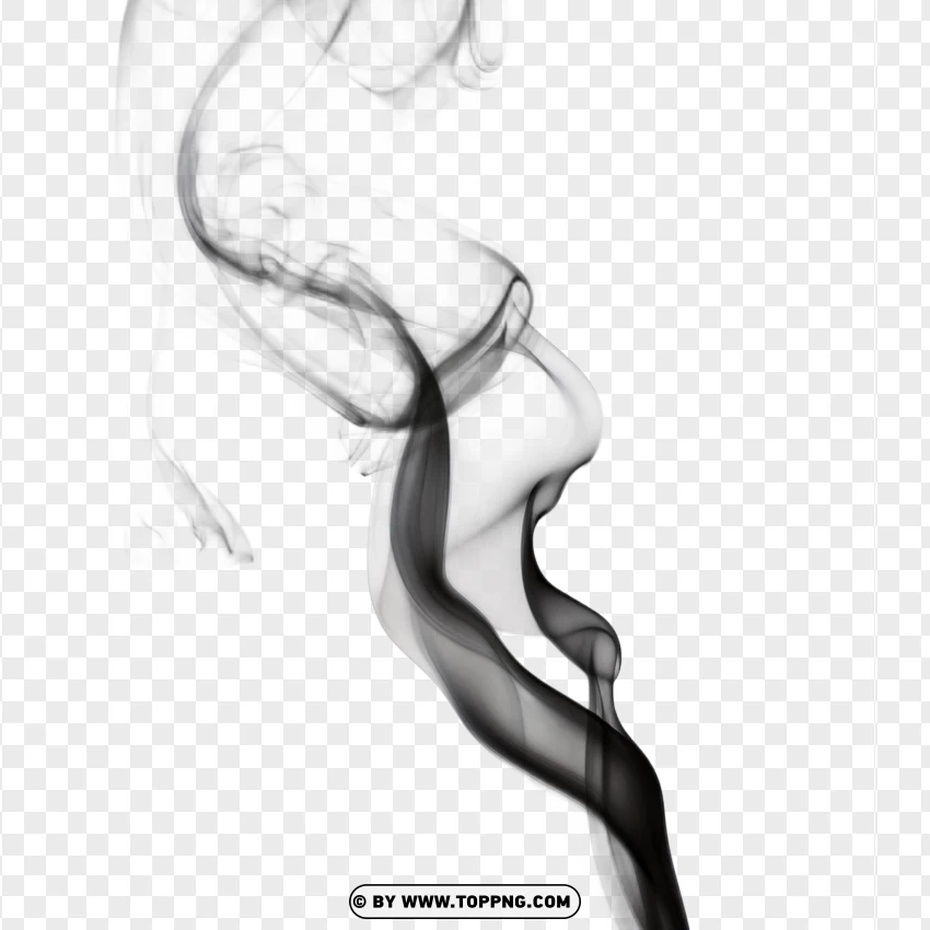 Abstract Twisting Smoke Design PNG Transparent Background