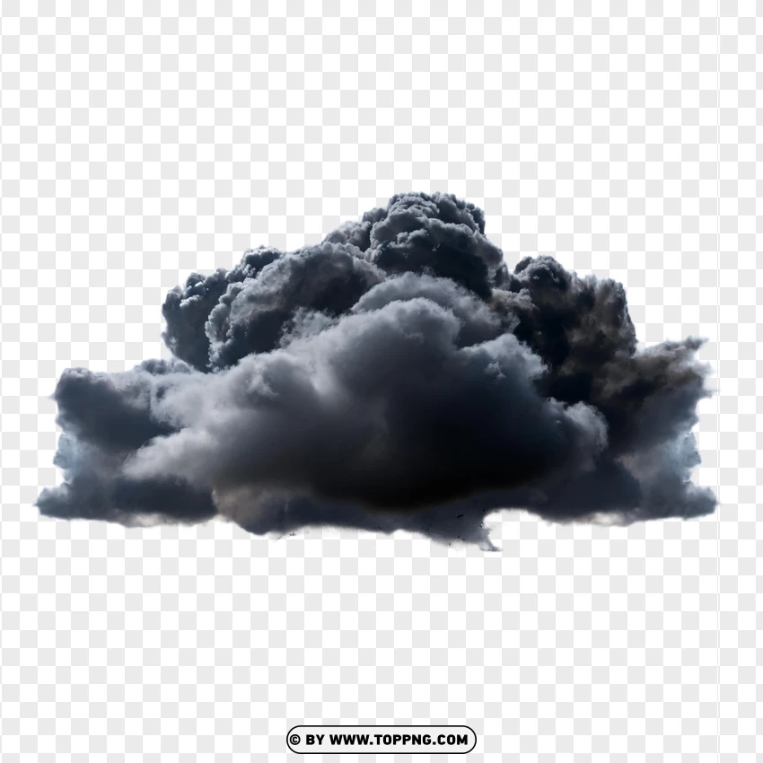 Soft Gray Smoke Cloud Effect PNG Transparent Background