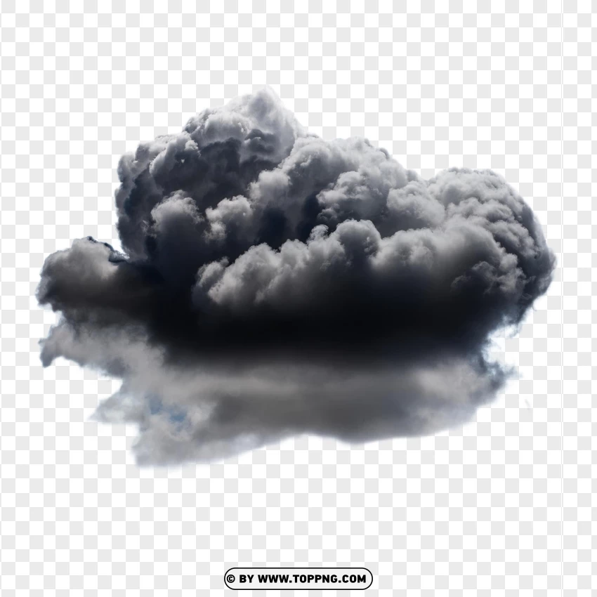 Dark Storm Cloud Formation PNG Transparent Background