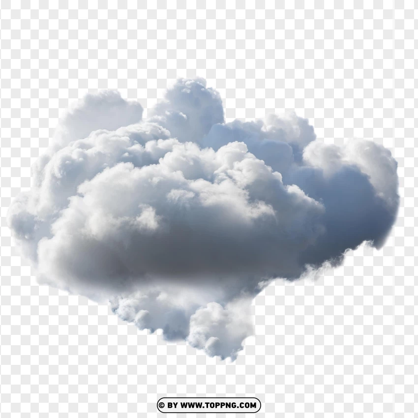 Light Gray Cumulus Cloud Illustration PNG Transparent Background