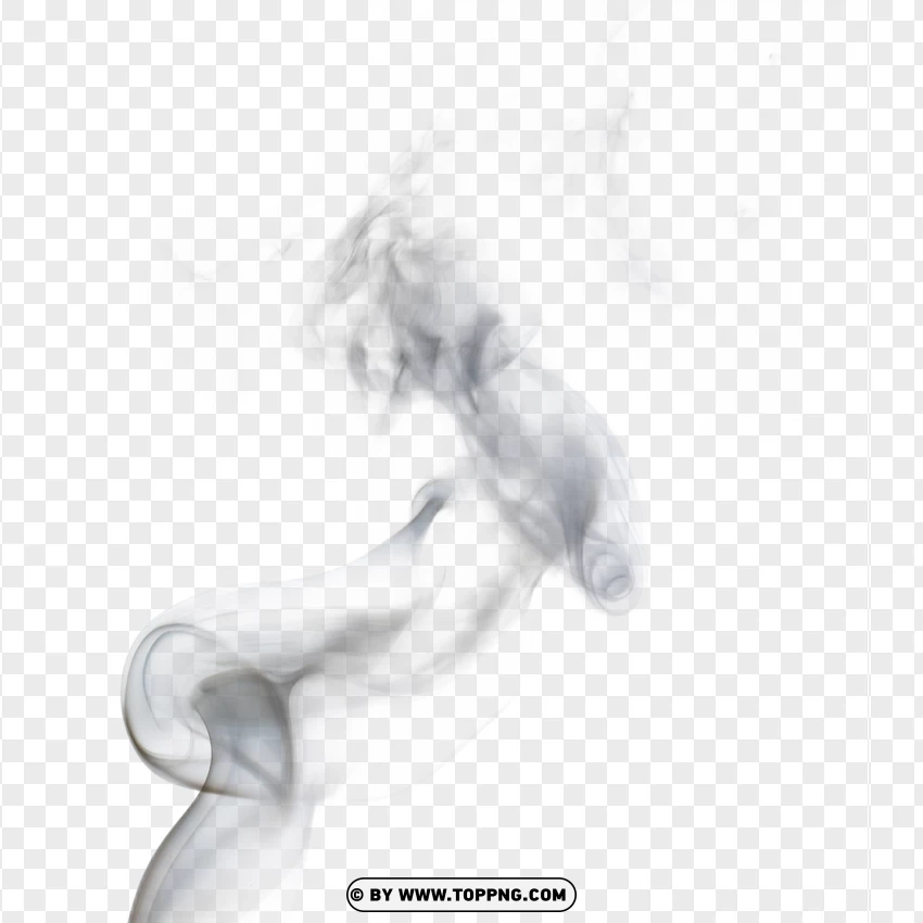 Fine Spiral Smoke Design PNG Transparent Background