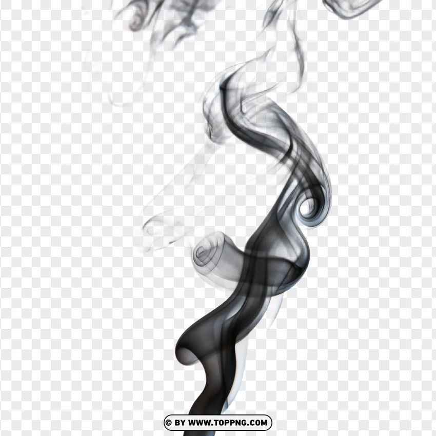 Vertical Swirl Smoke Effect PNG Transparent Background