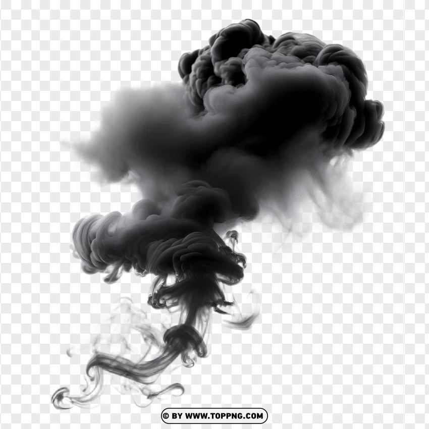 Layered Smoke Cloud PNG Transparent Background