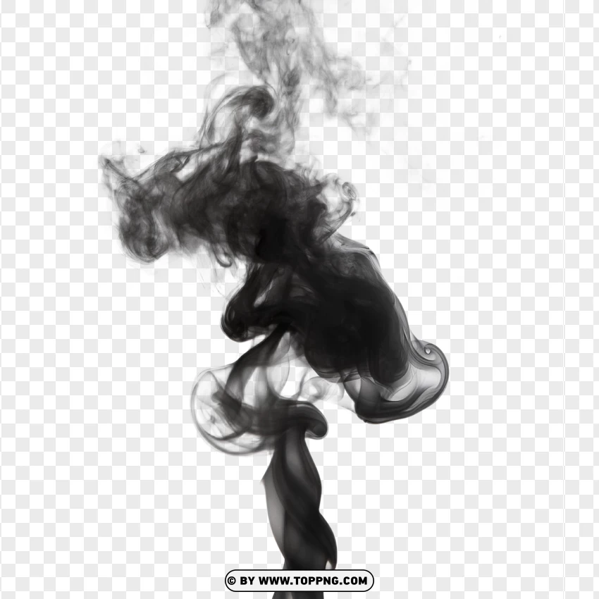 Rising Smoke Swirl PNG Transparent Background