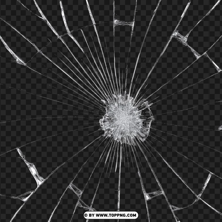 Hd Cracked Glass Mirror PNG Transparent Background