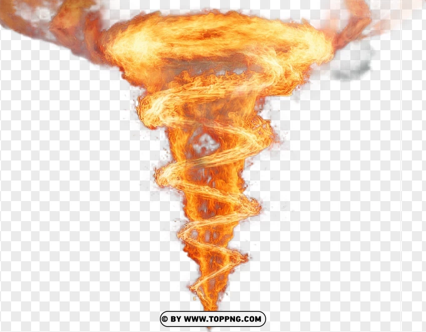 Cyclone Of Fire And Debris PNG Transparent Background