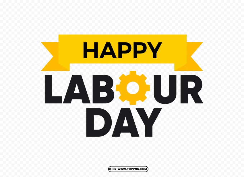 1 May Labour Day Logo Vector Image PNG Transparent Background