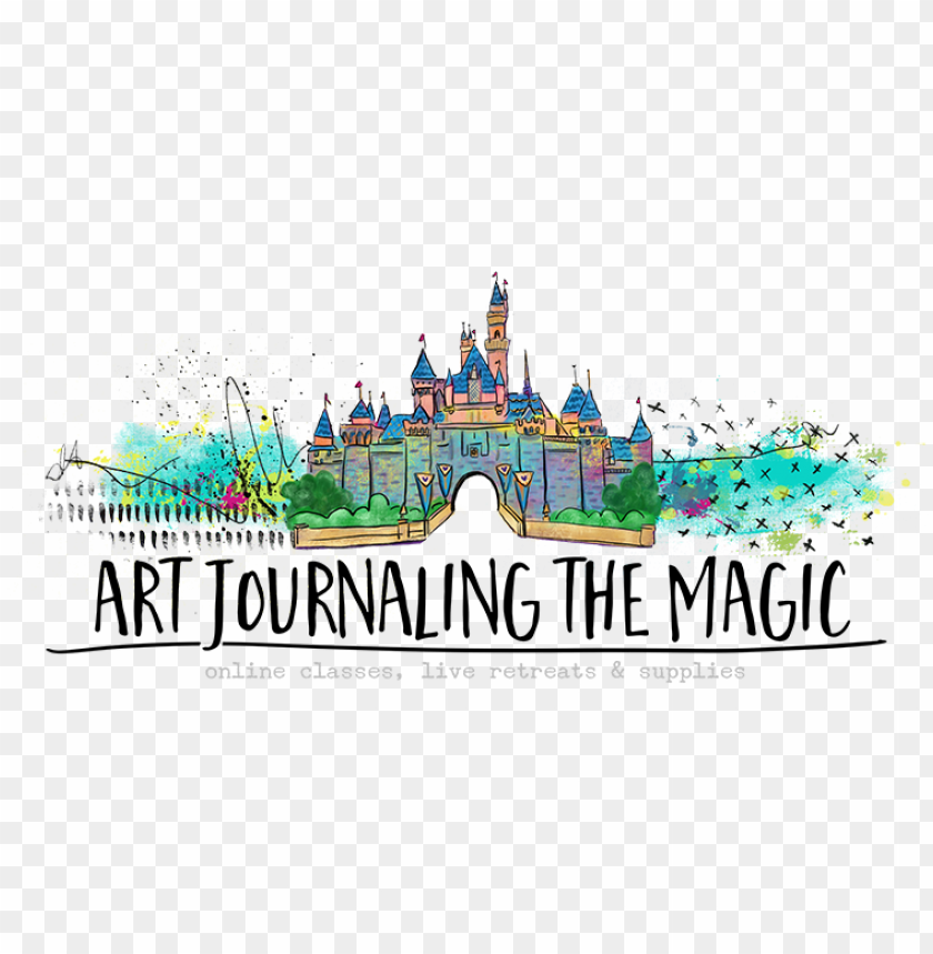 art journaling, magic castle, online classes, creative retreats, art supplies, colorful design, whimsical illustration