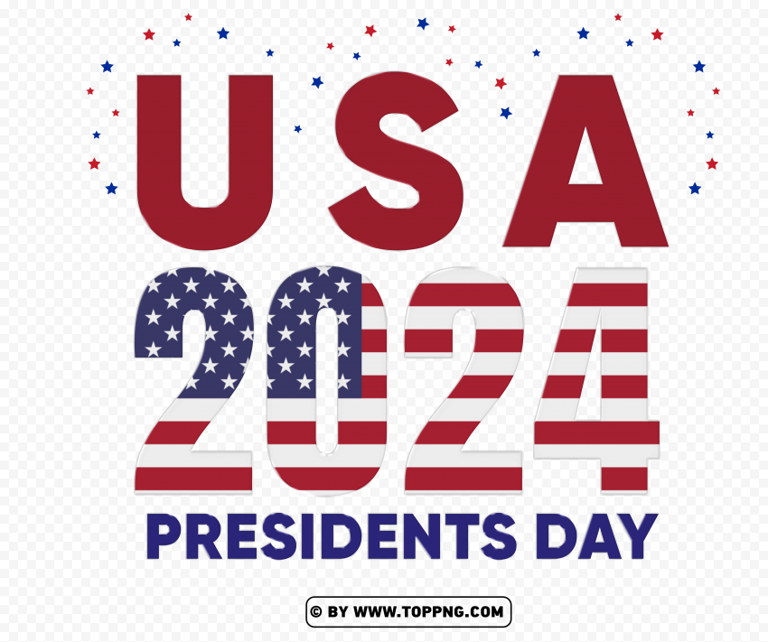 2024 Presidents Day Usa Design Free PNG Transparent Background