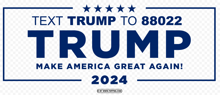 2024 Trump Campaign PNG Transparent Background