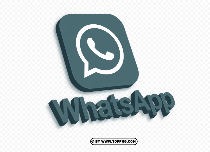 3d logo wa png hddark grayish blue images , 
whats app,
whatsapp,
app icon,
web icon set,
phone icon,
media icon