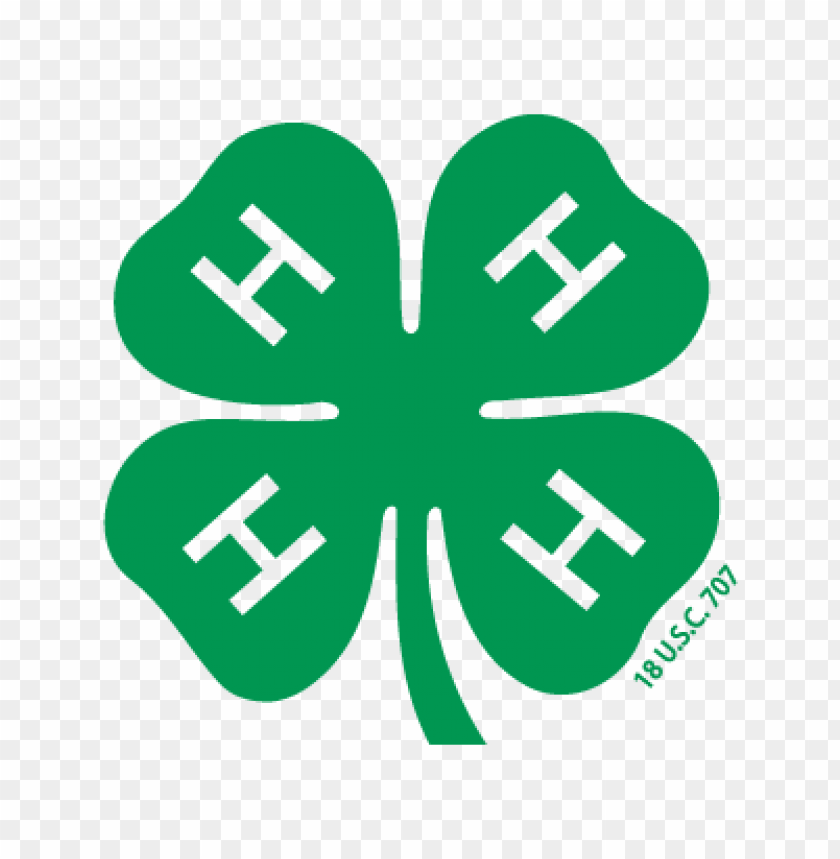 4-H emblem, green clover, youth organization, agriculture, leadership development