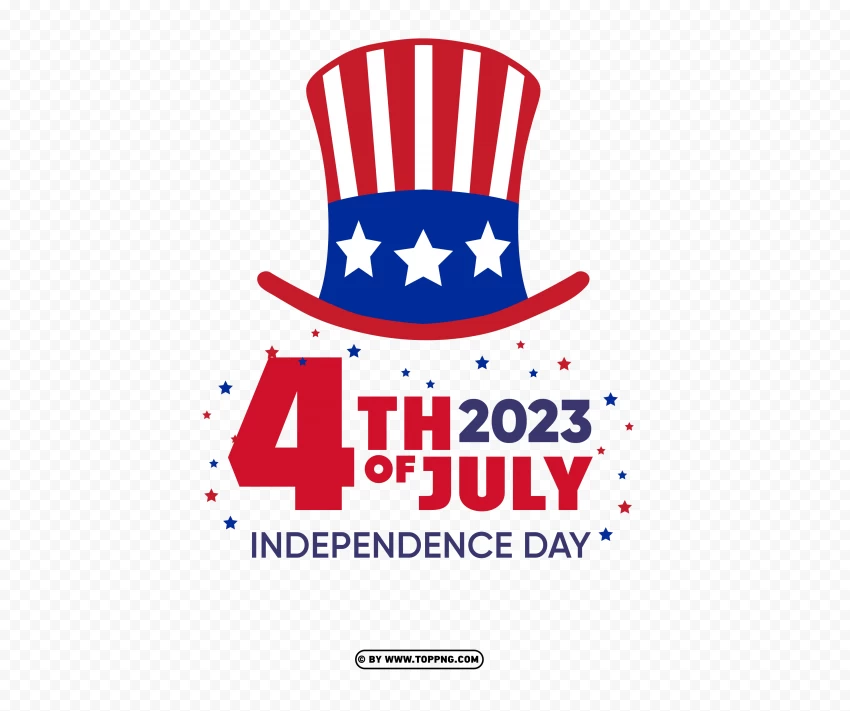 4th Of July 2023 Celebration Independence Day Usa PNG Transparent Background