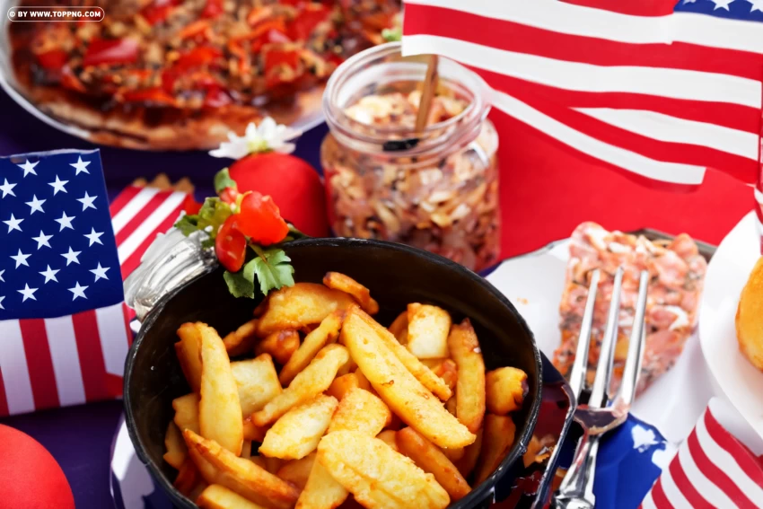 4th Of July Foods And Desserts Clipart Images PNG Transparent Background