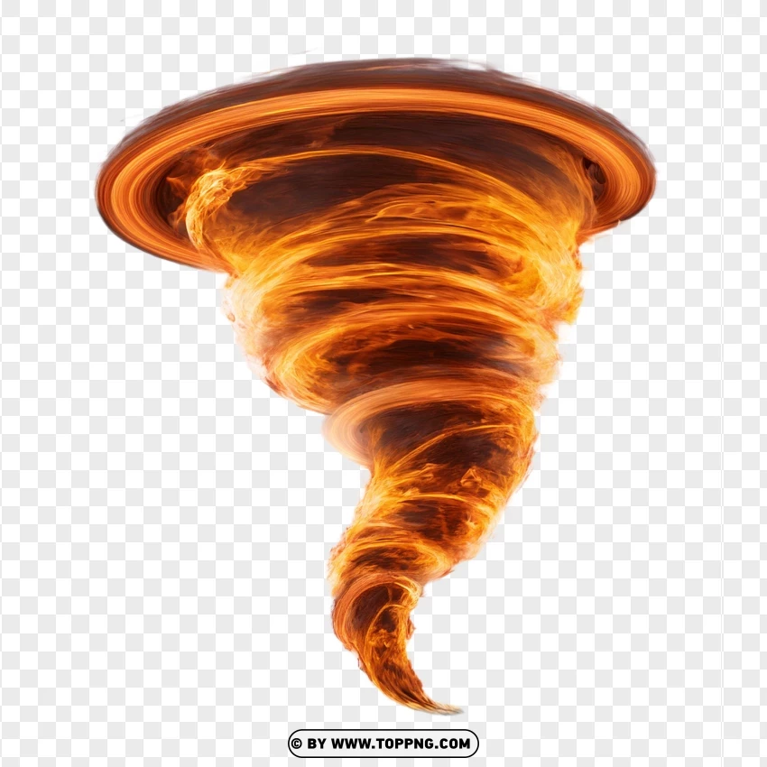 Blazing Fire Cyclone Tornado PNG Transparent Background