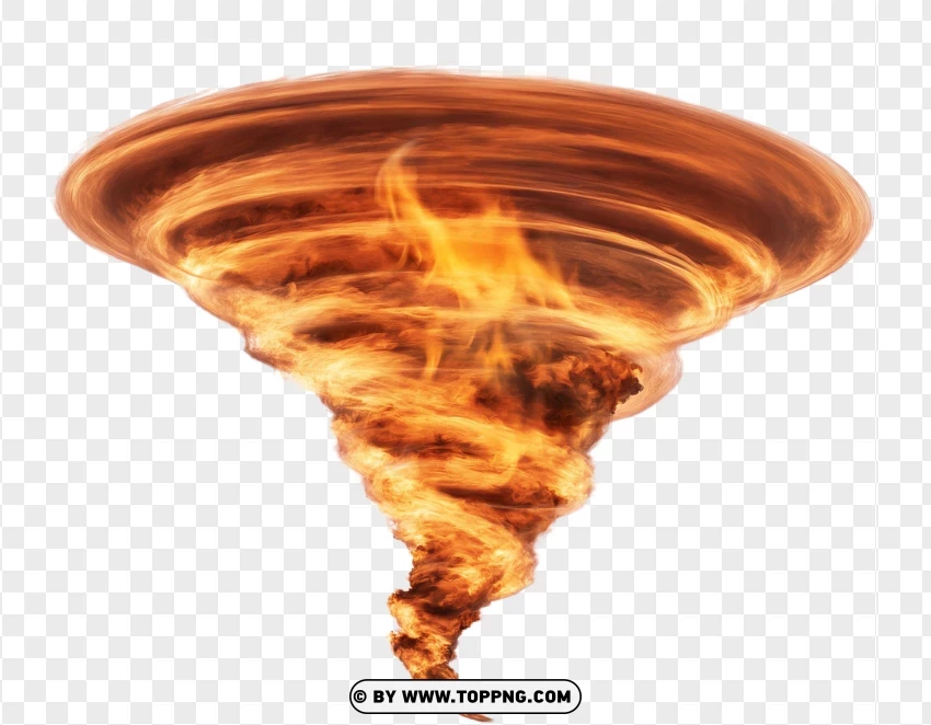 Vortex Of Fire And Smoke PNG Transparent Background