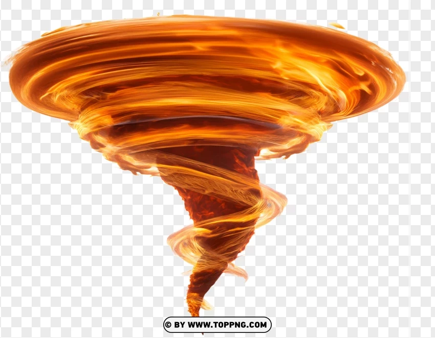 Spiral Blaze Tornado Effect PNG Transparent Background