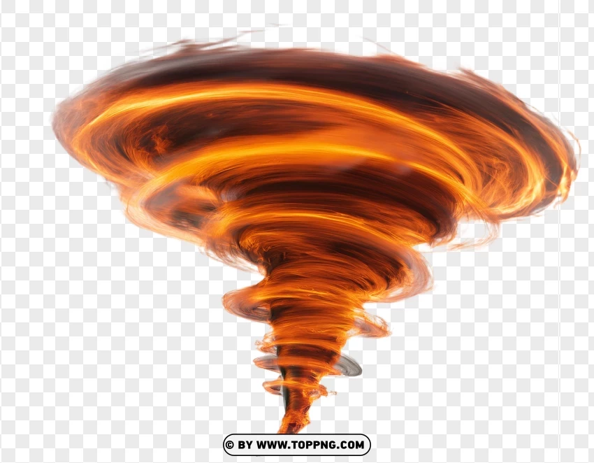 Cyclone Of Fire In Motion PNG Transparent Background