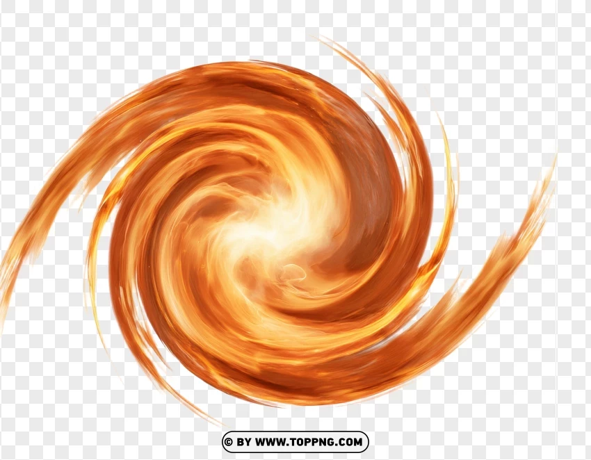 Swirling Blaze Tornado PNG Transparent Background