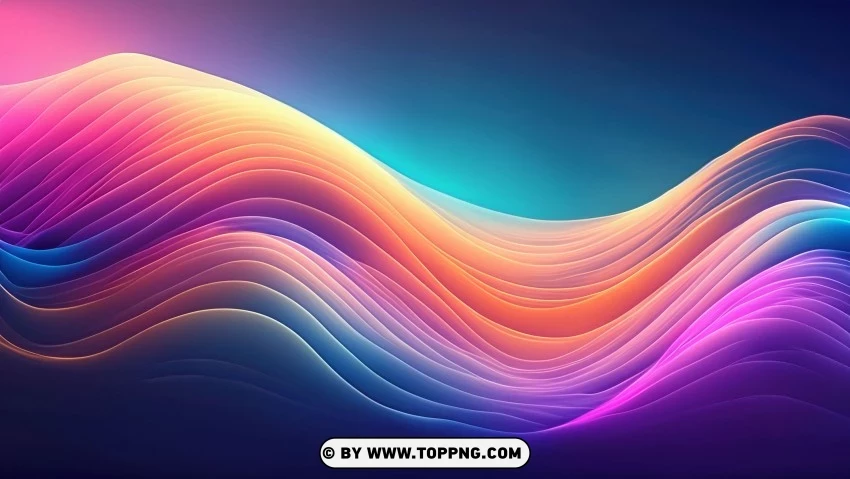 Abstract Artwork With Vibrant Colors And Fluid Motion PNG Transparent Background