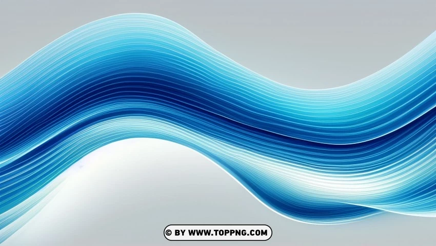 Abstract Blue Wave Pattern PNG Transparent Background