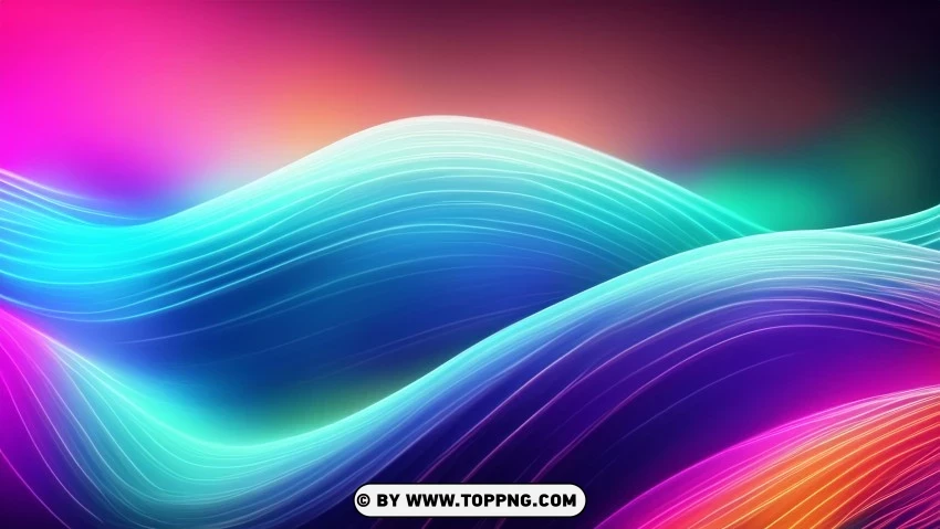 Abstract Wave Lines In Motion 4k Wallpaper PNG Transparent Background