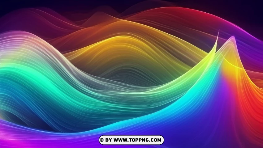 Abstracted Spectrum Of Colors 4k Wallpaper PNG Transparent Background