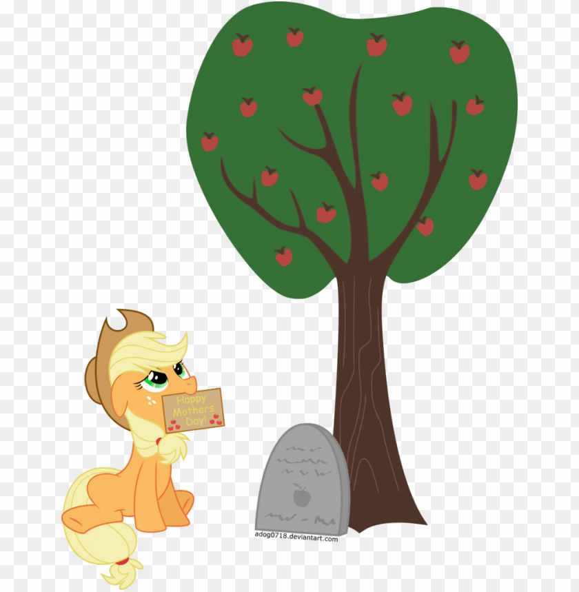 absurd res, applejack, applejack's parents, apple tree, - dead tree transparent background, mother day