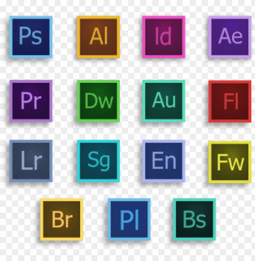 adobe icons, adobe illustrator logo, instagram icons, creative brain, video icons, contact icons