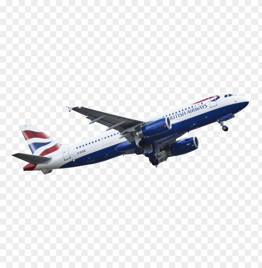 Airplane, British Airways Jet PNG, commercial, flying