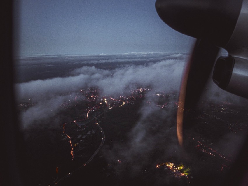 airplane, window, porthole, overview, view