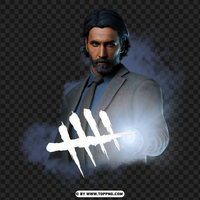 Alan Wake Dead By Daylight Survivor Character Design PNG Transparent Background