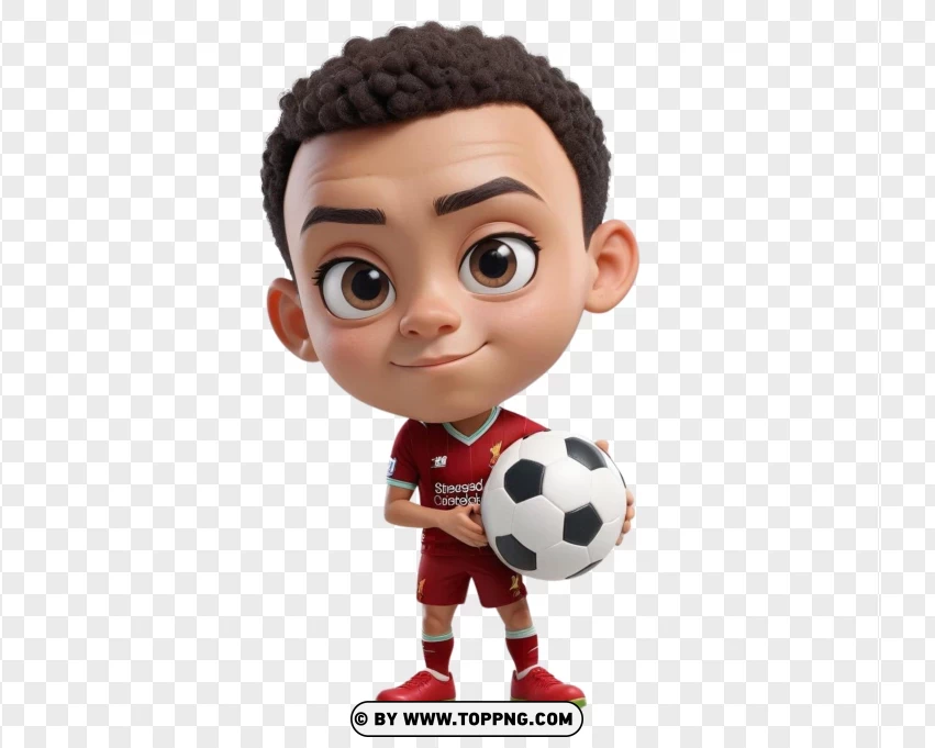 Alexander Arnold Chibi Character Football Player PNG Transparent Background