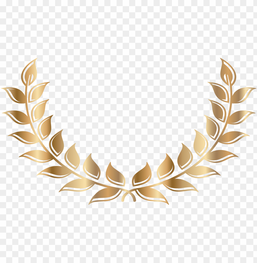 Golden Laurel Wreath on