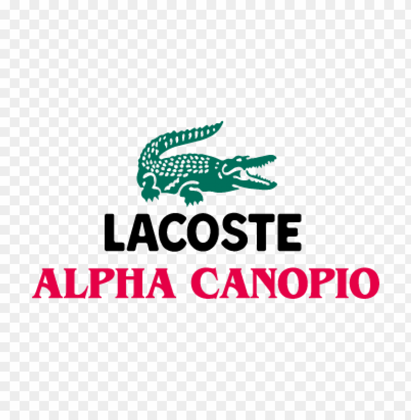 Alpha Lacoste Vector Logo Free Download PNG Transparent Background