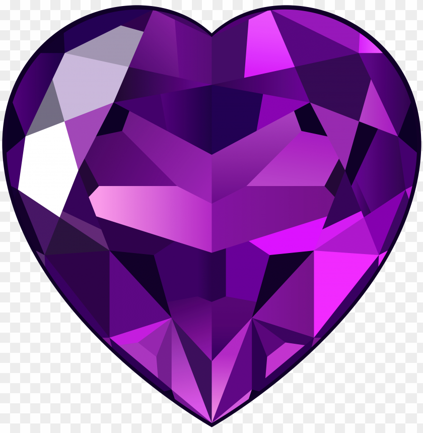 amethyst, heart