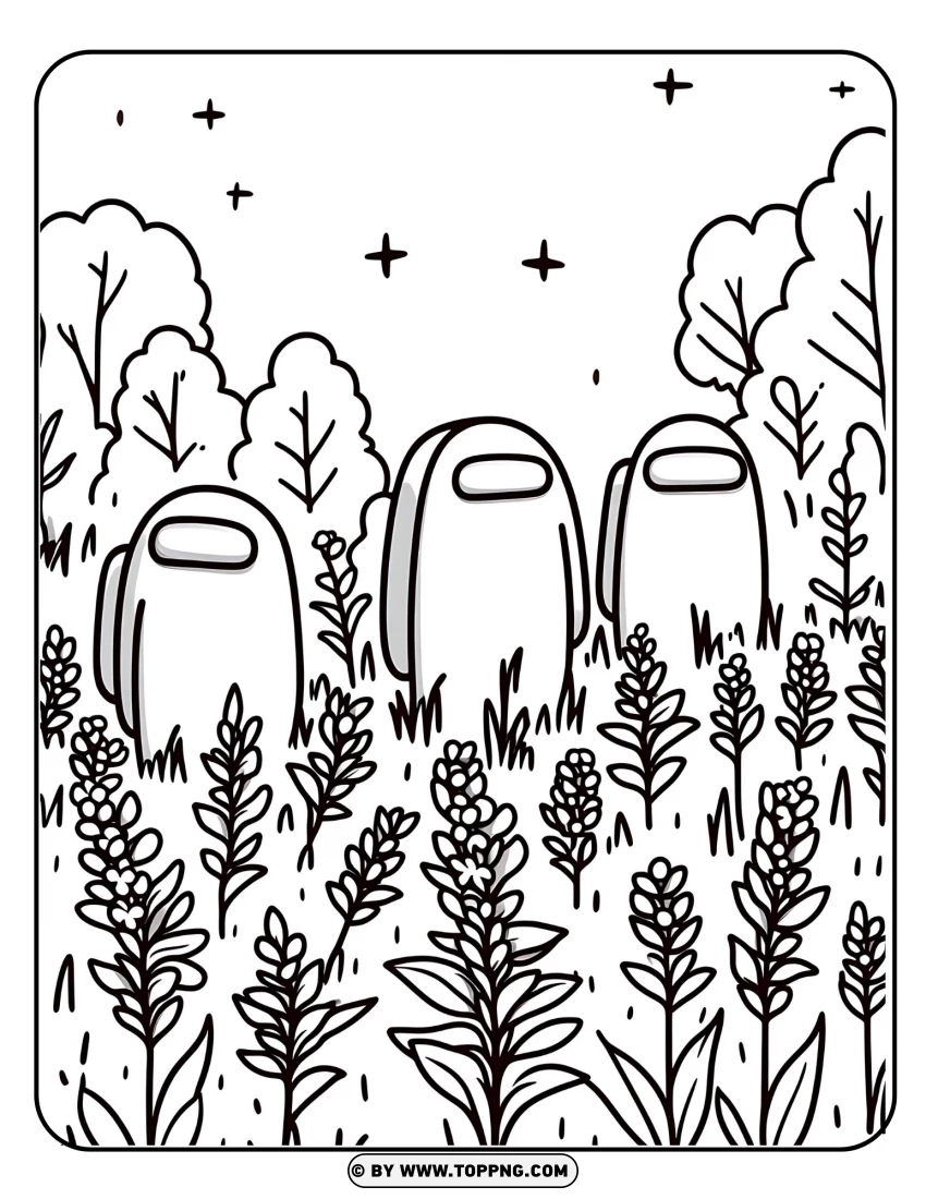 Among Us , Among Us Coloring Page , Outline,Cartoon , Coloring , Sheet , Printable 