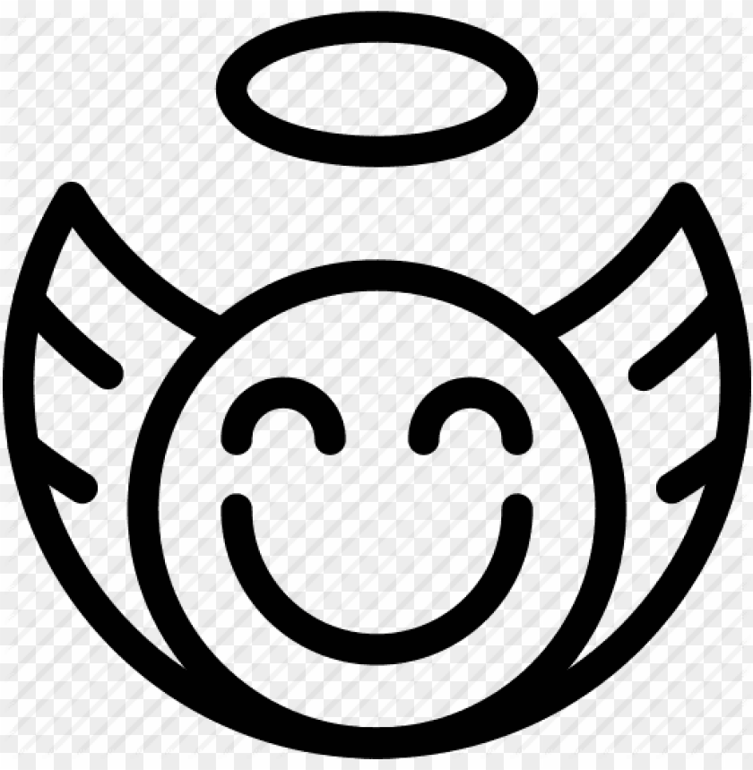 angel iconsmiley computer icons- angel emoji black and white, angel emoji, emoji, angel