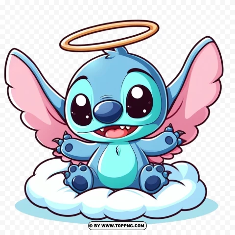 Cute Angel Stitch PNG Transparent Background