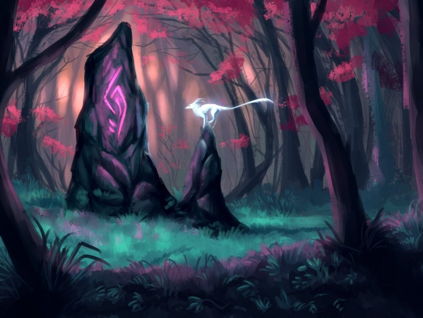 Animal Fantastic Predator Art Forest Magic Forest Background