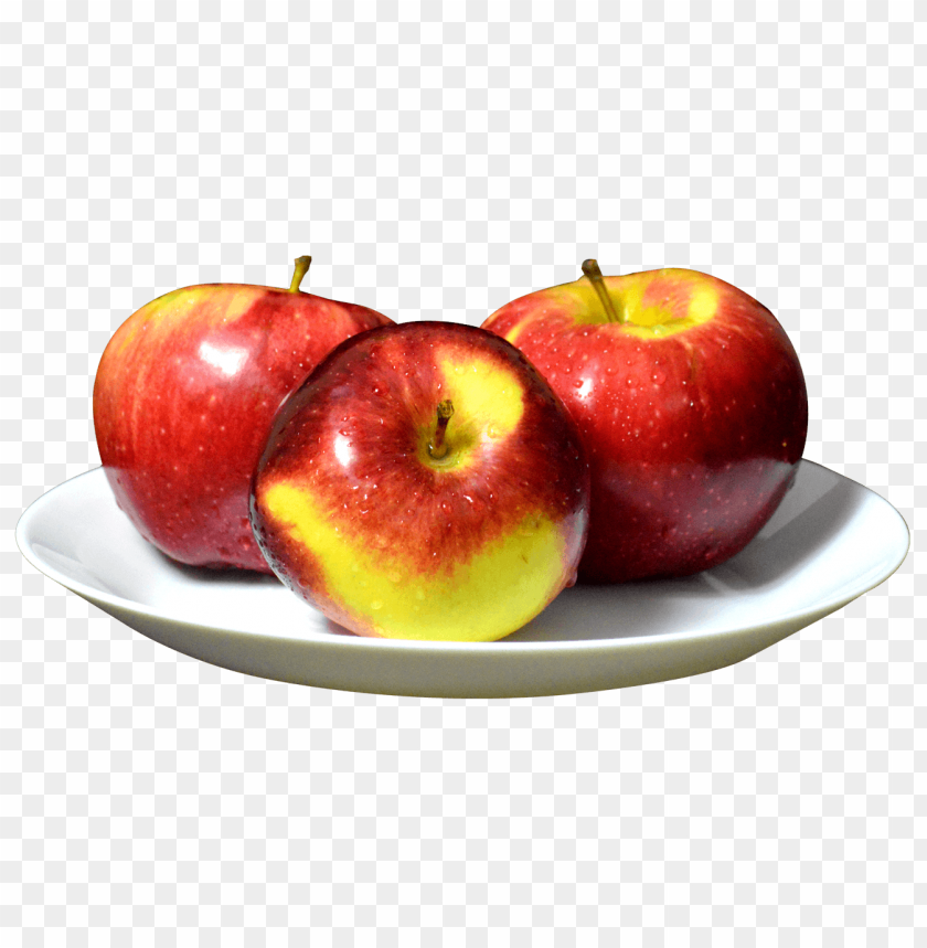 apple, fruits, plate