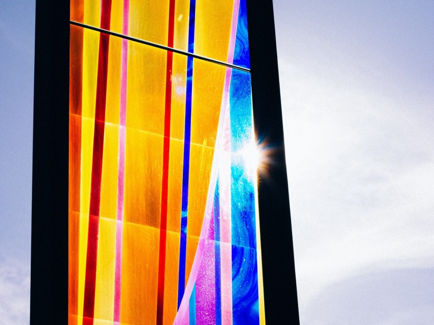 architecture, glass, colorful, shine, design