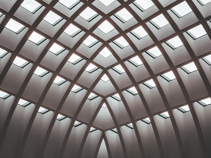 architecture, interior, mesh, holes, light, symmetry