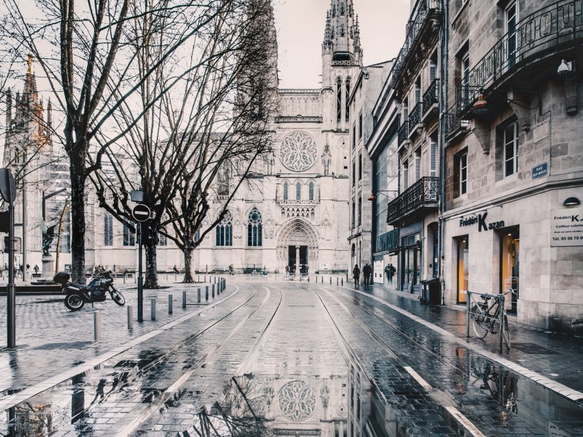 architecture, street, city, bordeaux, france