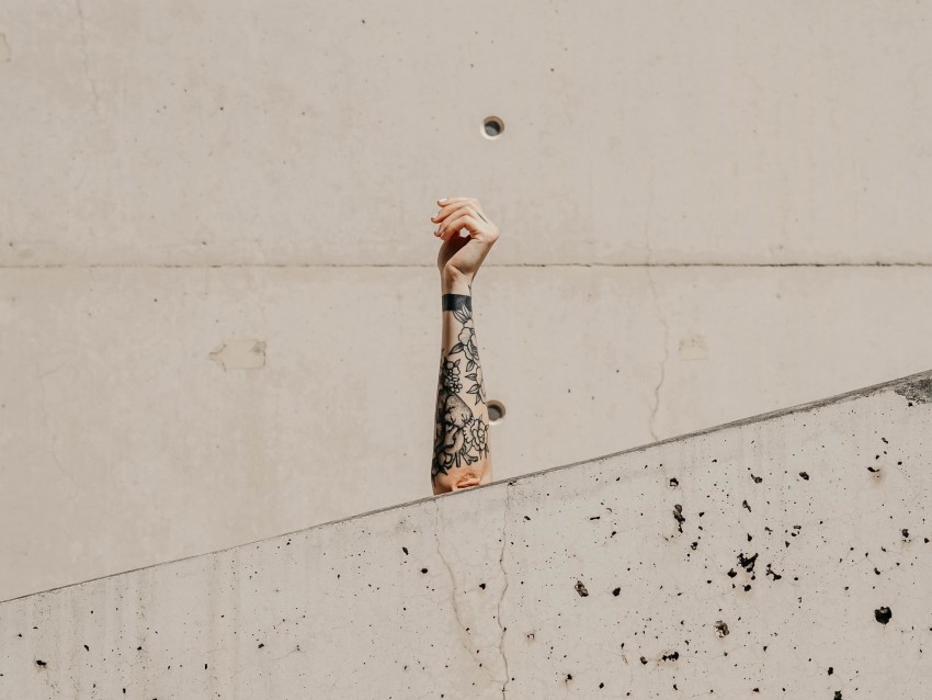 arm, tattoo, wall, marble, white